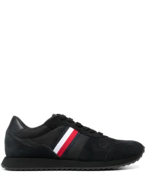 Tommy Hilfiger Logo Round Toe Sneakers in Blue for Men