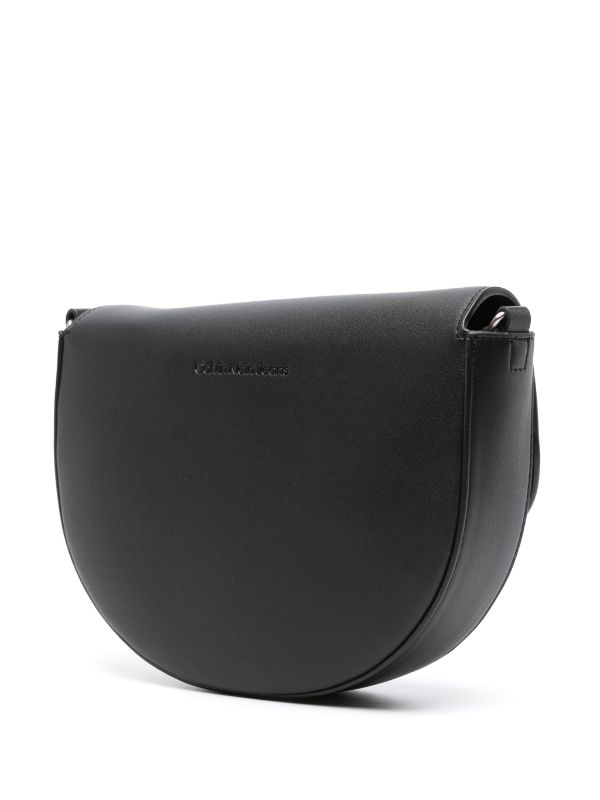 Calvin Klein embossed-logo faux-leather Crossbody Bag - Farfetch