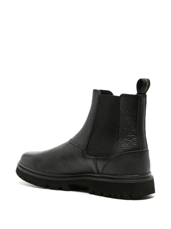Calvin Klein Jeans Eva Leather Chelsea Boots Black FARFETCH PH