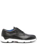 Tommy Hilfiger logo-plaque leather derby shoes - Black