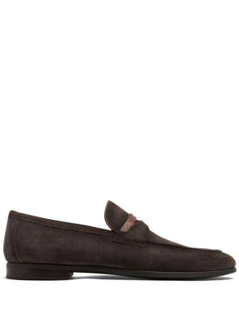 Magnanni slip-on suede loafers