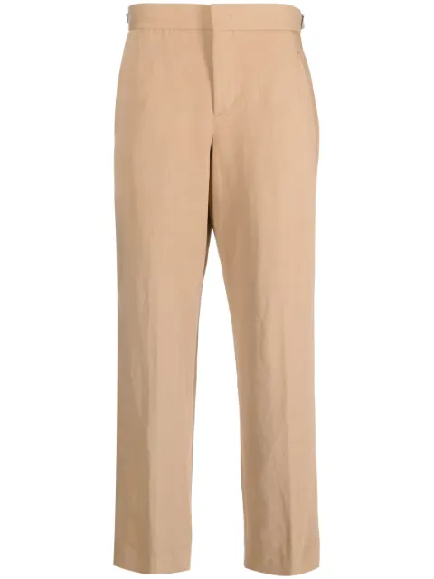 PT Torino straight-leg linen-cotton blend trousers