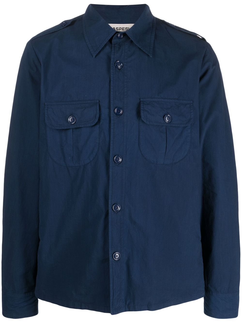 ASPESI long-sleeve cotton shirt - Blue