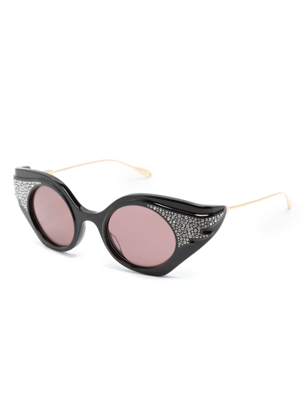 Gucci Eyewear cat-eye frame sunglasses - Zwart