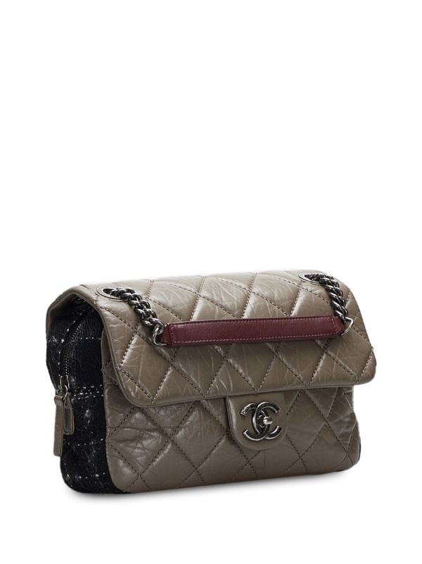 Chanel Navy Blue Quilted Leather Mini Square Classic Flap Bag Chanel