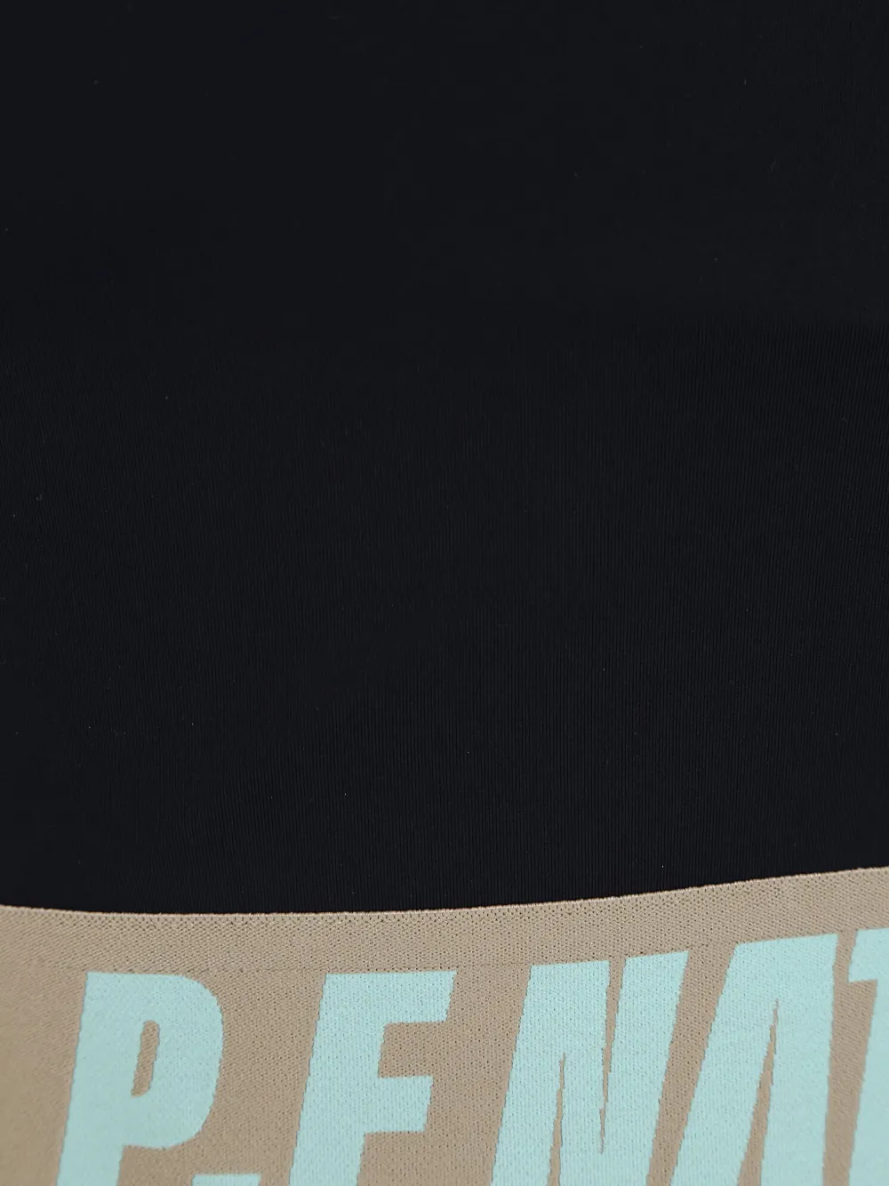  P.e Nation Open-back Logo-band Bra - Black 