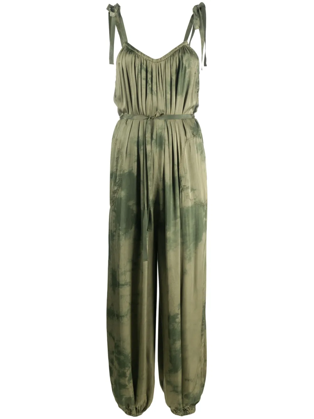 Raquel Allegra combinaison à design sans manches - Vert Top Merken Winkel