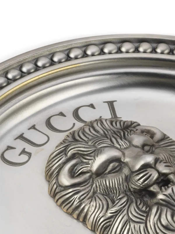 Gucci lion head Motif Incense Burner Farfetch