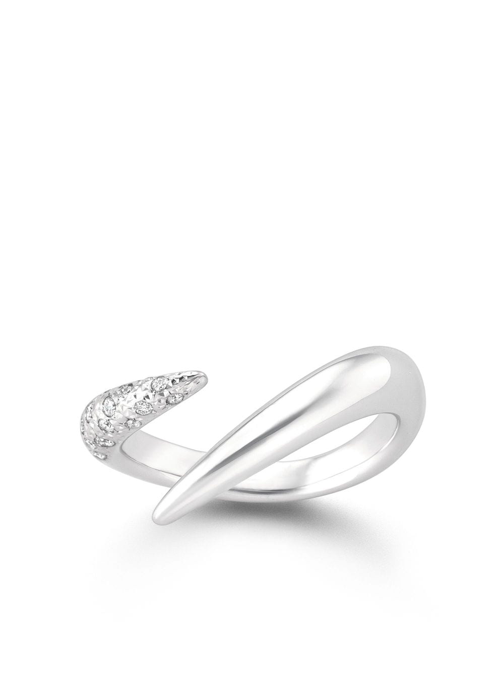 TASAKI 18kt witgouden ring met diamant - Zilver