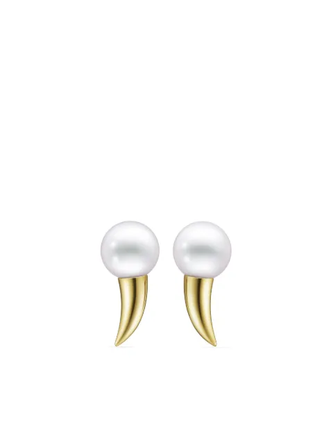 TASAKI boucles d'oreilles Collection Line Danger Fang pearl en or 18ct à perle