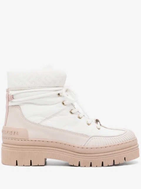 Tommy Hilfiger quilted panelled boots
