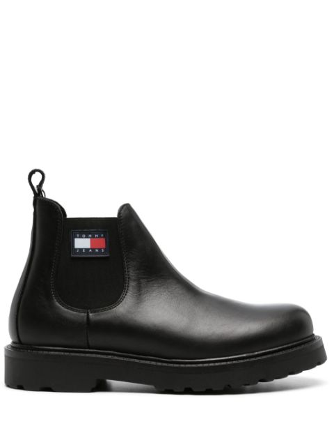 Tommy Jeans leather Chelsea boots