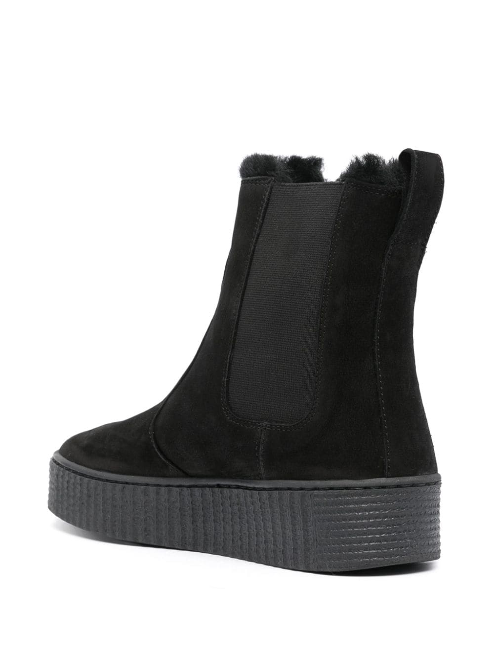 Shop Tommy Hilfiger Essential Chelsea Suede Boots In Black