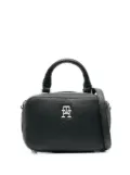 Tommy Hilfiger Emblem monogram-plaque crossbody bag - Black