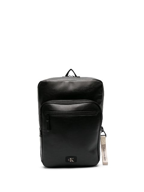 Calvin Klein Jeans logo-tag leather backpack
