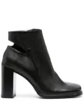Calvin Klein Jeans 100mm square-toe leather boots - Black
