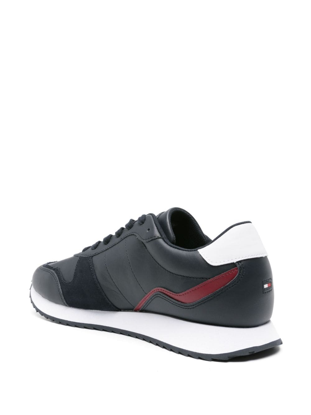 Shop Tommy Hilfiger Runner Evo Panelled Sneakers In Blue