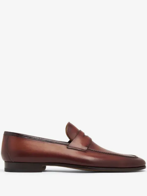 Magnanni leather slip-on Penny loafers