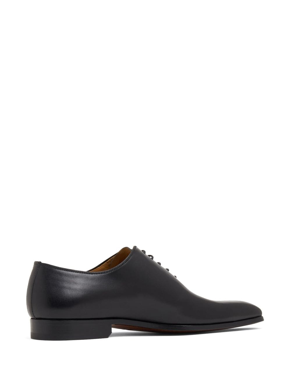Shop Magnanni Almond-toe Leather Oxford Shoes In Black