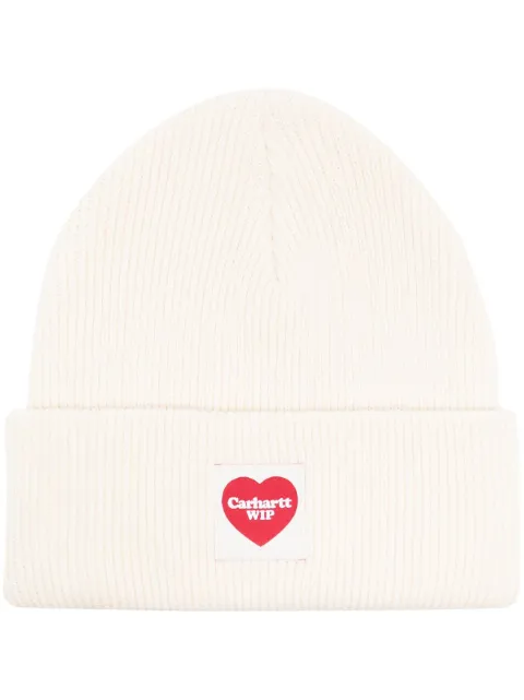 Carhartt WIP - ribbed logo-patch beanie