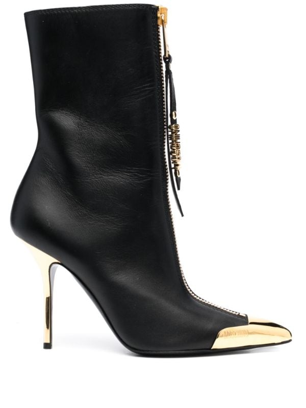 Moschino high discount heeled boots