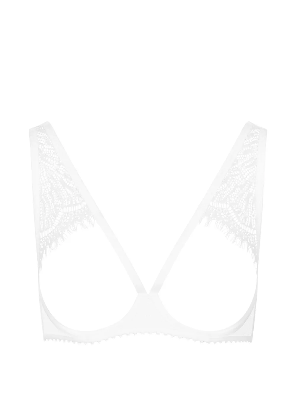Maison Close white cut-out detail bra