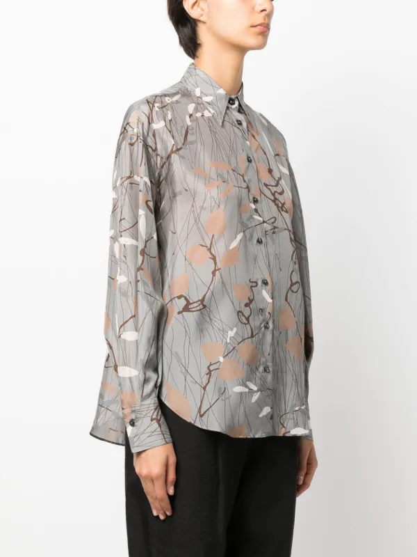 Brunello Cucinelli プリント シルクシャツ - Farfetch
