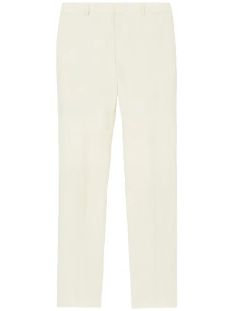 Burberry - slim-cut tailored trousers
