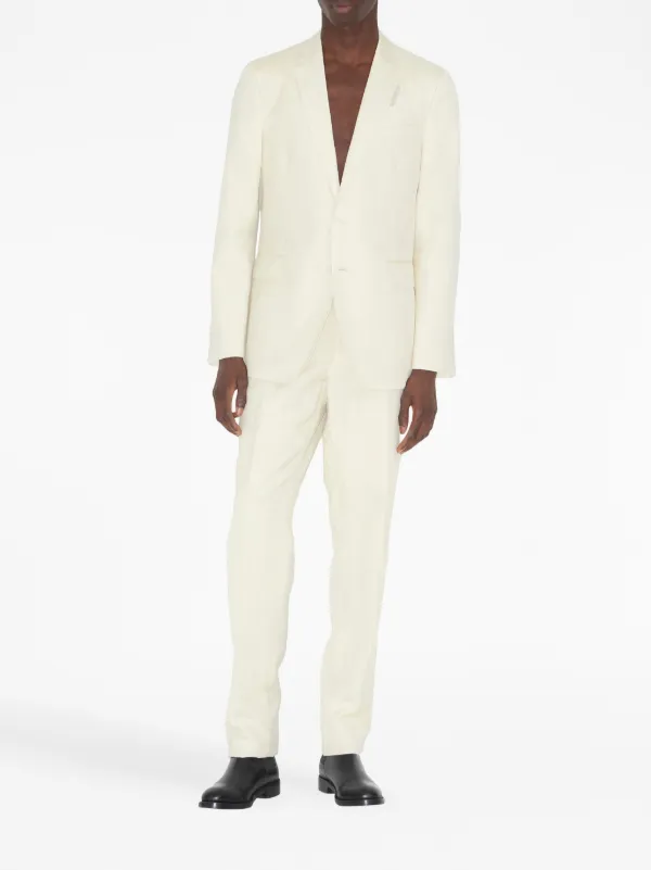 Burberry slim cut Tailored Trousers Farfetch