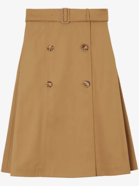 Burberry jupe évasée à taille ceinturée