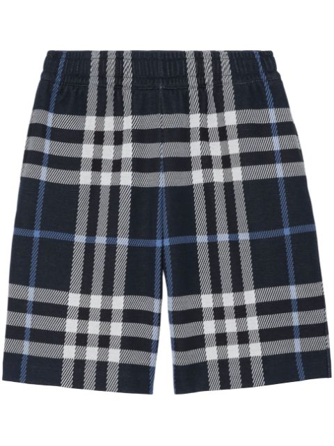 Burberry - check-pattern straight-leg shorts