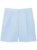 Burberry high-waisted tailored shorts - Blue