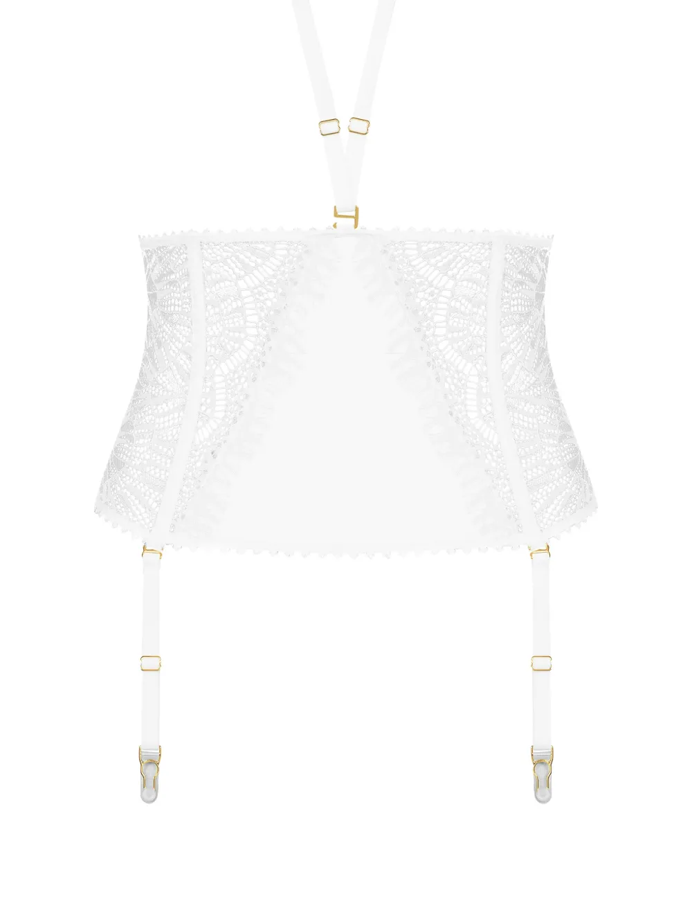 Maison Close white garter belt