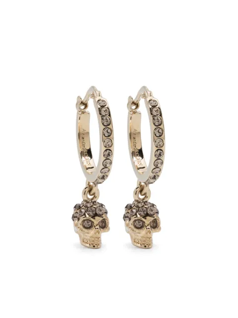 Alexander McQueen crystal-embellished skull earrings Women