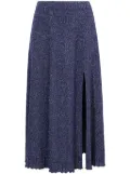 Proenza Schouler White Label Lidia lurex-detail knitted skirt - Blue