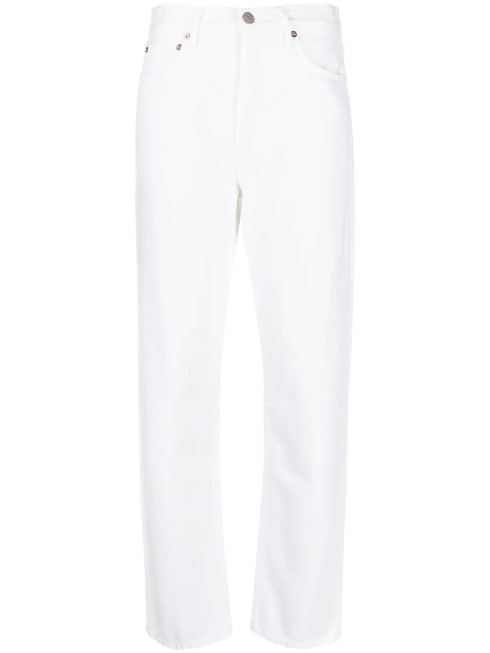 Agolde 90s Pinch High-waisted Jeans In White