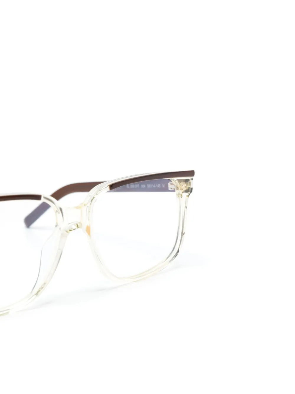 Saint Laurent Cat-eye Frame Eyeglasses In Brown