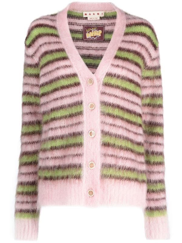 Pink & Green  Long Pink and Green Cardigan – Pink and Unique