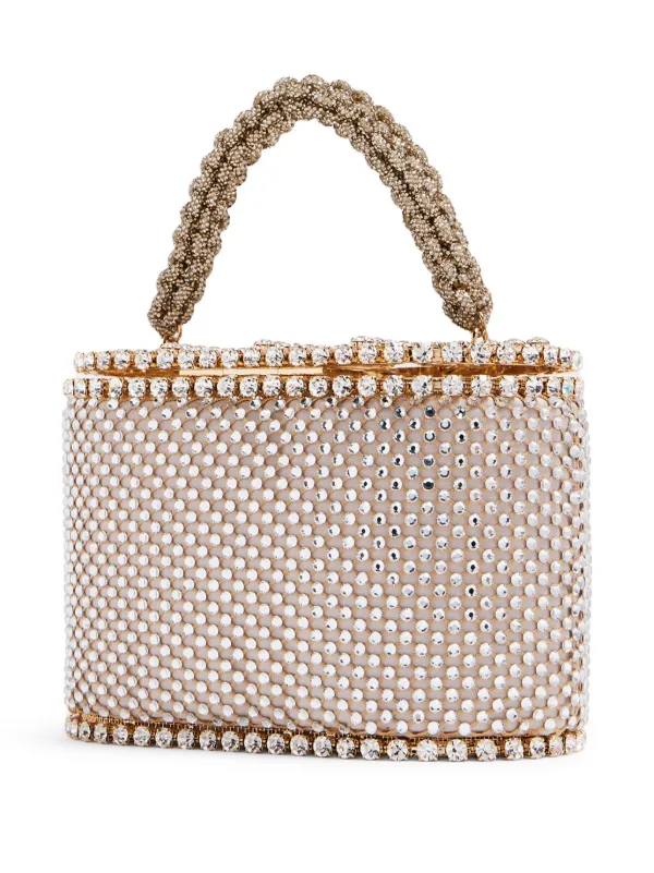 Rosantica Mini Holli Medea crystal-embellished Bag | Gold 