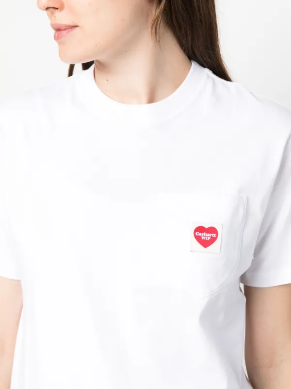 【Carhartt】コットンTシャツ ホワイト スタンダードクルーネックTシャツ