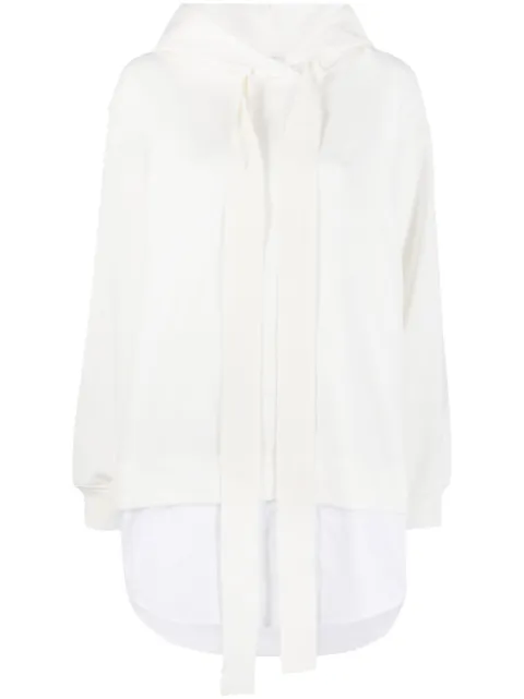 Patou Trompe layered hoodie