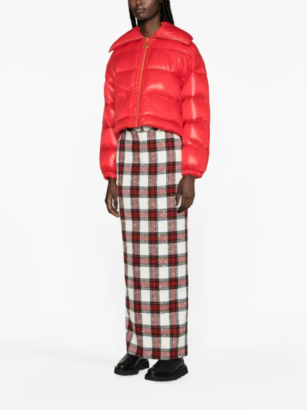 Patou Cropped Puffer Jacket | Red | FARFETCH