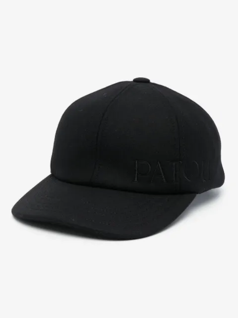 Patou embroidered-logo felt cap