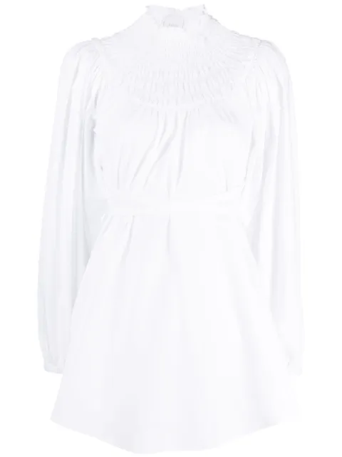 Patou tie-waist organic cotton blouse