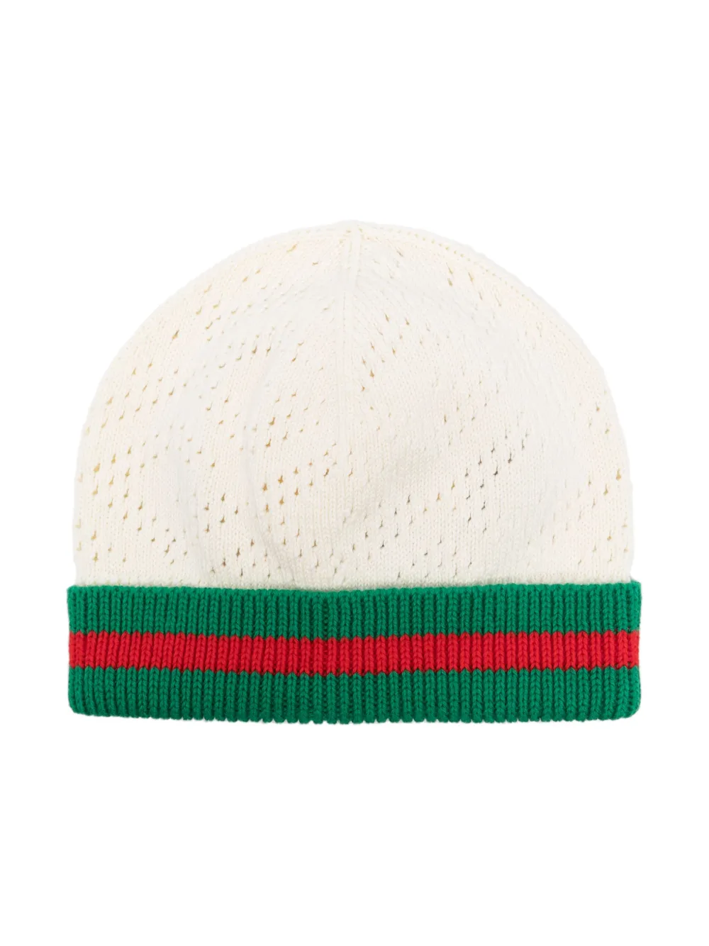 Gucci Kids G-knit cotton beanie | White | Image 1