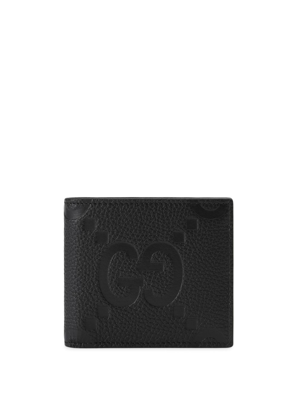 Gucci Jumbo Gg Leather Wallet In Black