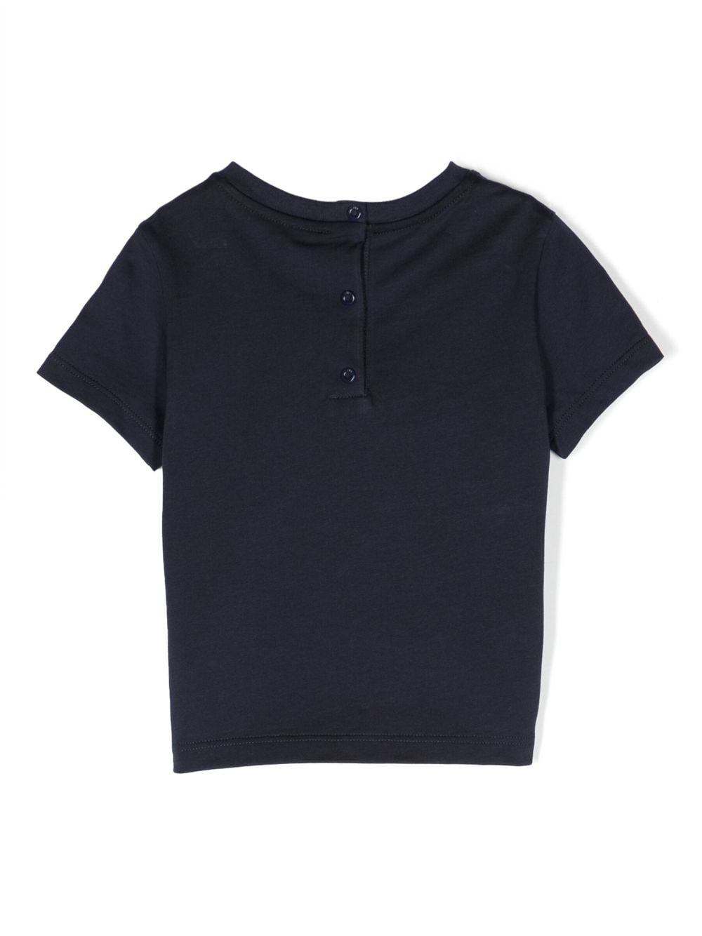 Shop Fendi Logo-patch Cotton T-shirt In Blue