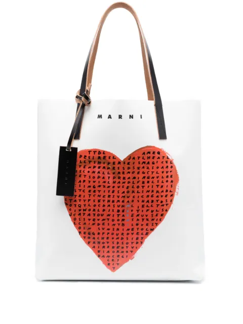 Marni bolso shopper con logo estampado
