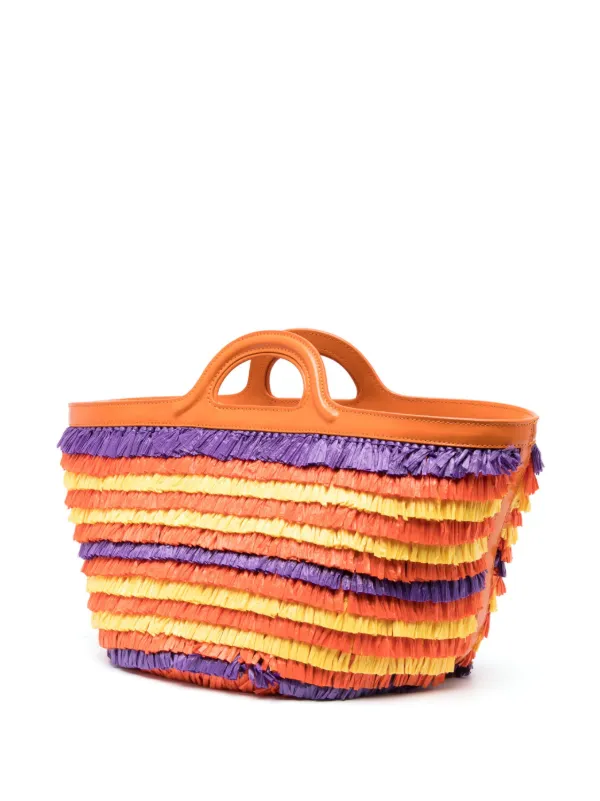 関送込【MARNI】Tropicalia フリンジ ロゴ トートバッグ 関送込【MARNI】Tropicalia フリンジ ロゴ トートバッグ