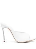 Casadei 110mm Blade Minorca sandals - White